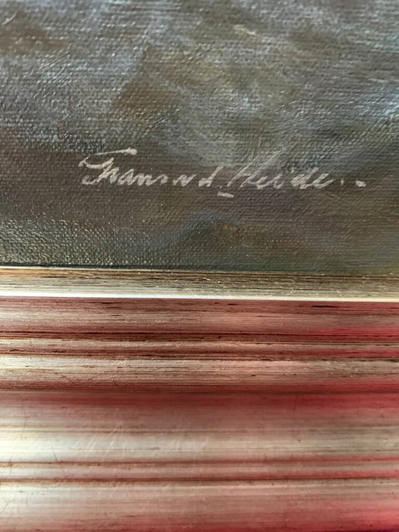 Frans van der Heide ( ). Painting "Seascape". – Paintings & Drawings, Canvas (photo 3 of 5)