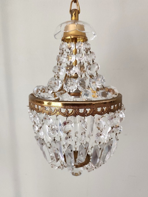 Lustre montgolfière ancien – kroonluchters, Glass (photo 2 of 16)