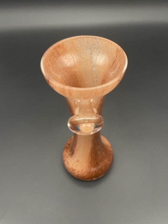 Hand-blown Solifleur Vase with Glass Application, Vintage (photo 6 of 7)