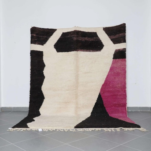 Off-white Marokkaans tapijt met kleurrijke patronen, 200 cm x 300 cm