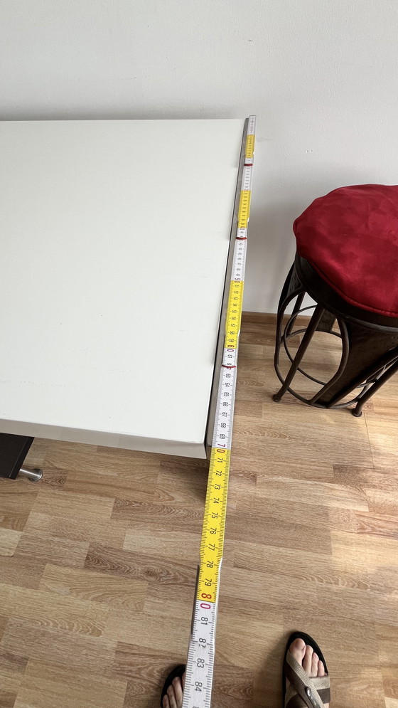 Image 1 of Designer Chroom & Wit Directiebureau - 150×70 cm, Modern Minimalistisch