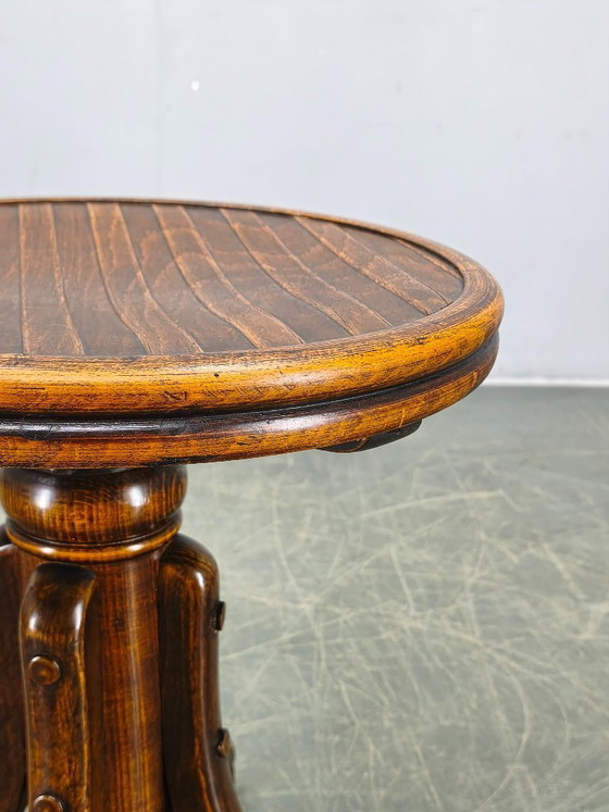 Image 1 of Taburete de piano ajustable estilo Art Déco de Fischel, Checoslovaquia, década de 1930.