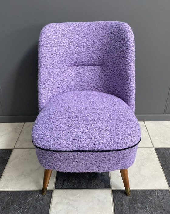 Image 1 of Purple wool chair 1960s