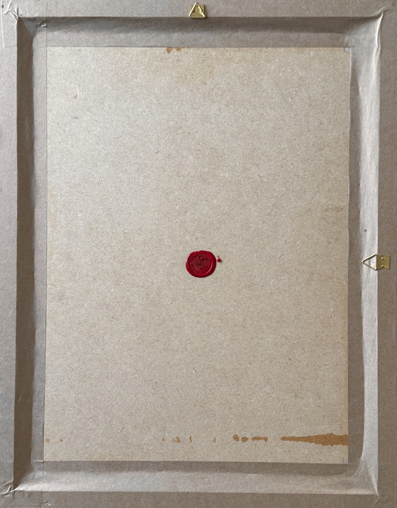 Image 1 of Shozo Hirai - Magnifique peinture constructiviste - suiveur de Piet Mondrian 