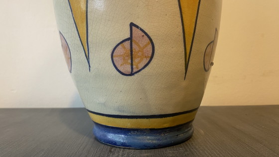 Image 1 of Antique Moroccan Art Deco vase – Safi (ca. 1930-1950)