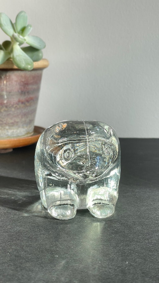 Vintage Crystal Polar Bear Candle