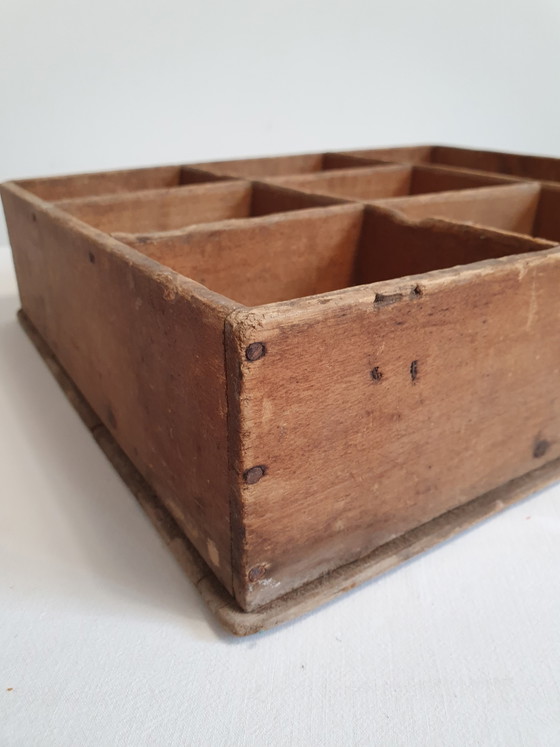 Antique Wooden Locker / Handcrafted Display Stand – Shelving unit (photo 5 of 6)