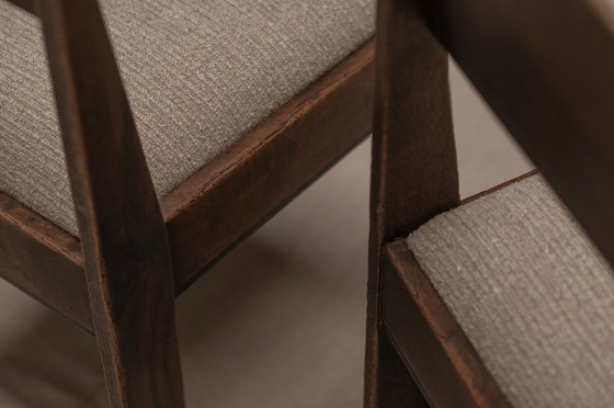 Image 1 of Früher Satz minimalistischer Esszimmerstühle, Haagse Schule