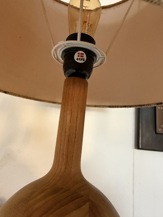 Image 1 of Vintage teak table lamp, +Lys '70
