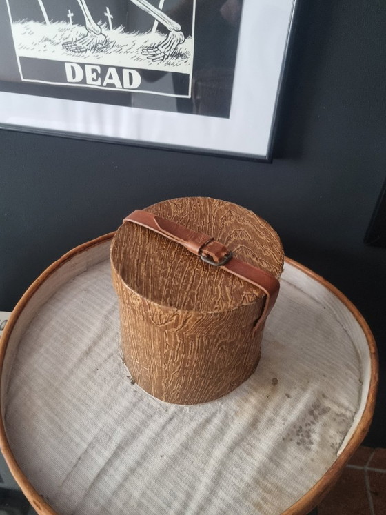 Hoedendoos met Hoge Hoed – H. Schuchard's, Reistassen, Leather, Textile (photo 2 of 13)
