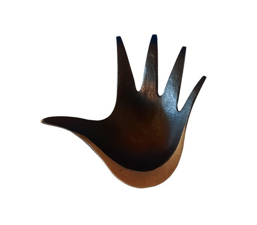 Vintage ashtray - Walter Bosse - Herta Baller - Polished Antique Solid Brass - 1950-1960