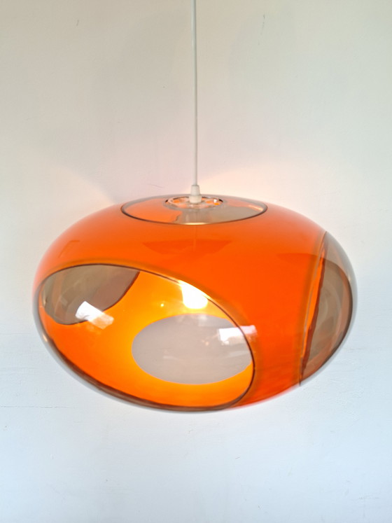 Image 1 of Massive Bug Eye Oranje vintage space age lamp