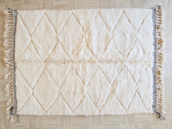 Handmade White Natural Wool Rug 2.5/3.5 m, Alessi, Rugs & carpets, Black (photo 4 of 7)