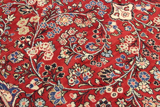 Image 1 of Original Perserteppich Sarough Mahal Rot 375 x 264 cm Top Zustand Klassik Alt