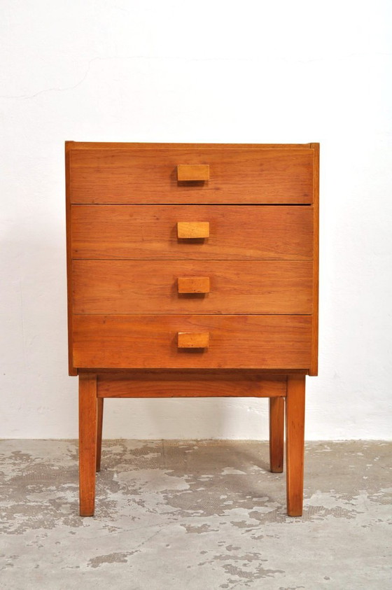 Vintage Oak Design Chest of Drawers, 1960s – Wood (photo 6 of 8)