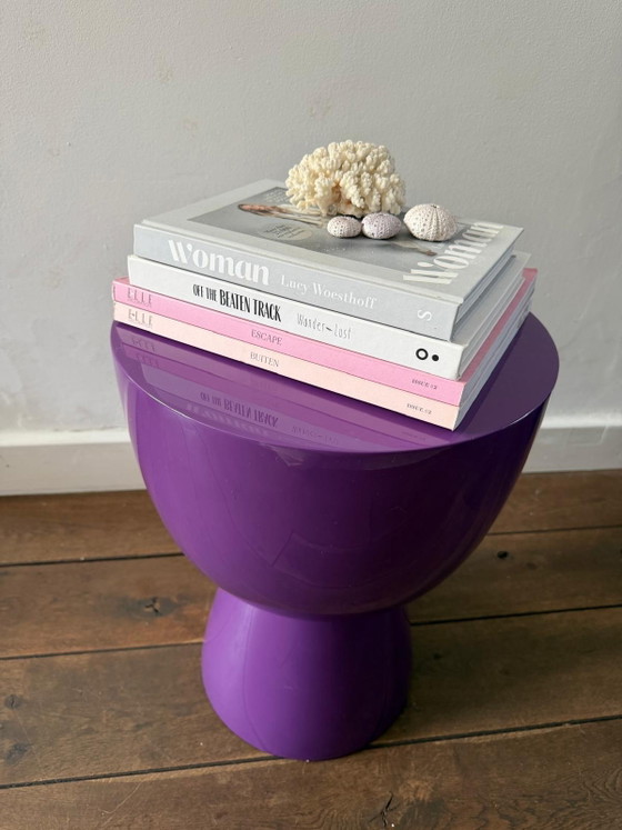 Pols Potten Tip Tap Sgabello Deep Purple / Viola – Tavolini, Polyester (photo 4 of 6)