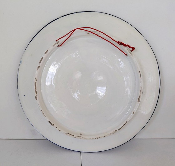 Piatto da parete spagnolo vintage 37 cm – Dipinto a mano Anni '70 – Manises - Ceraplat, Decorazioni murali (photo 8 of 8)