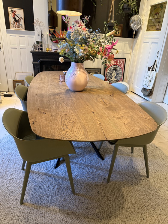 Image 1 of 6 sillas Muuto Fiber Wood verdes