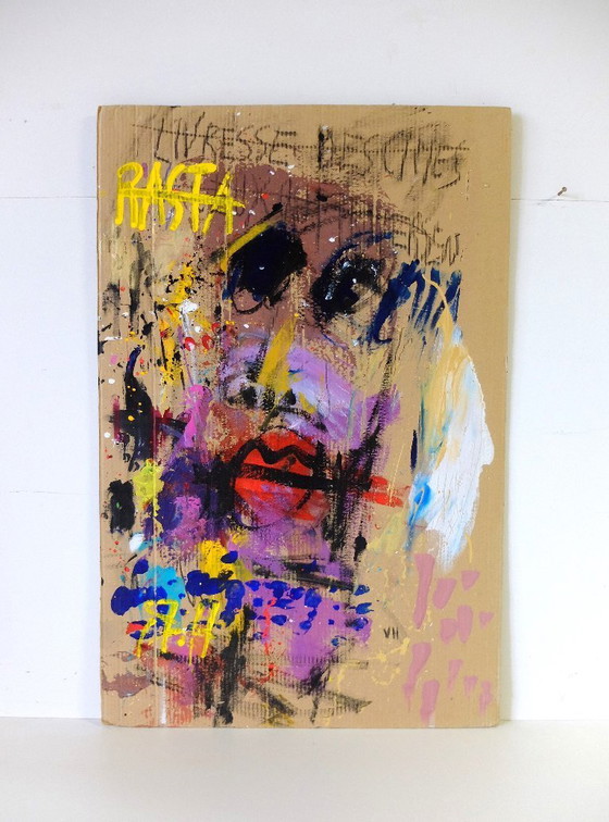Image 1 of Victor Hasch (1945-2012) mixed technique on cardboard