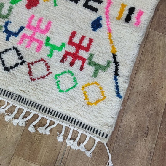 Image 1 of Tapis berbère marocain coloré | 240 × 90 cm