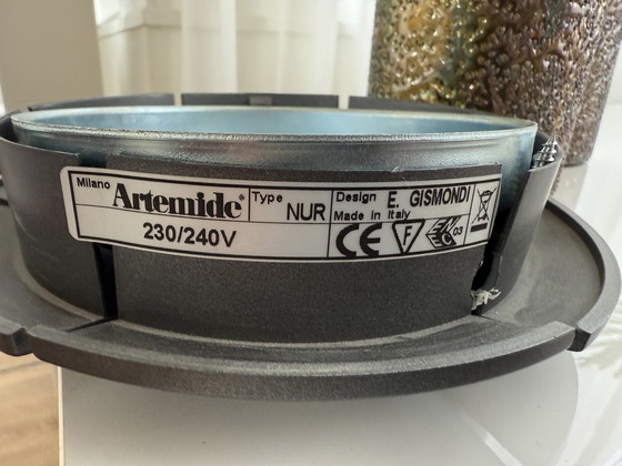 Image 1 of Due lampade a sospensione Artemide Nur in antracite, disponibili in set o separatamente. Il prezzo si intende per lampada.