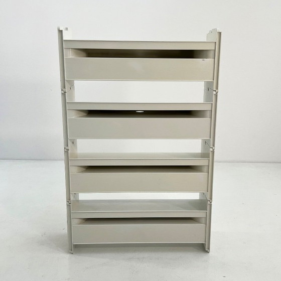 Image 1 of Witte modulaire Jeep-boekenkast van De Pas, D'Urbino en Lomazzi voor BBB, jaren 70.