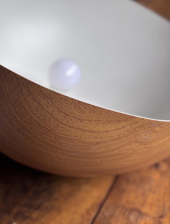 Image 1 of Lampada a sospensione di design con effetto teak