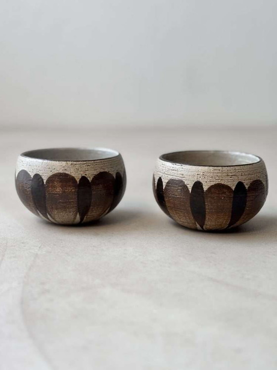 Image 1 of Set di ciotole in ceramica di Gabriel Fourmaintraux, anni '50