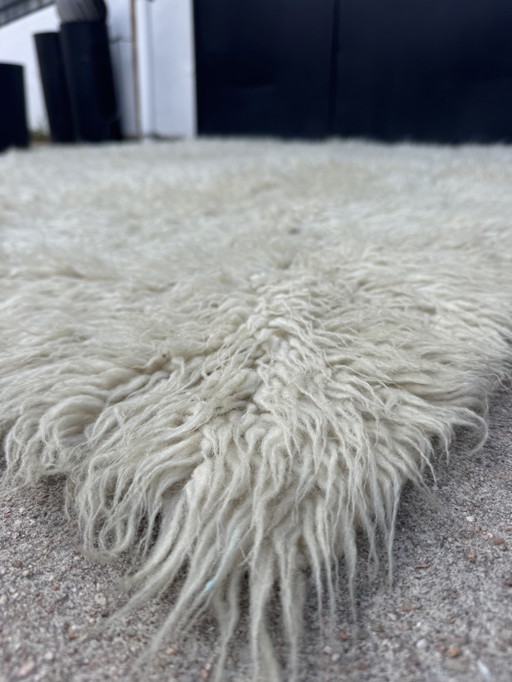 Groot Scandinavisch wollen tapijt van Rya, jaren 60 – vloerkleden en tapijten, Wool