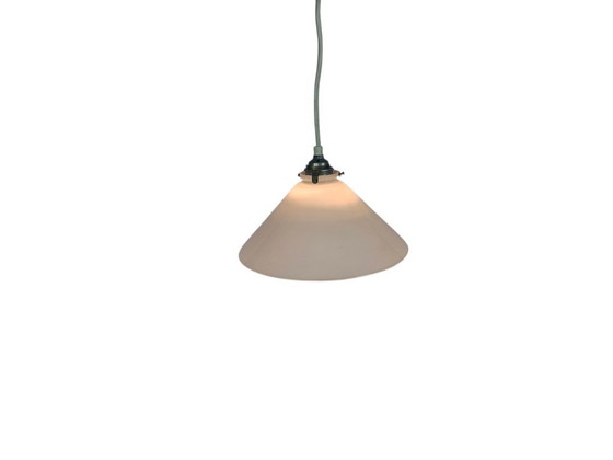 Image 1 of Lampada da banchiere - Lampada da calzolaio - vetro opalino - anni '80