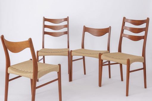 4x Arne Wahl Iversen pour la chaise Glyngøre