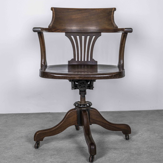 Image 1 of English Vintage Office Chair Note