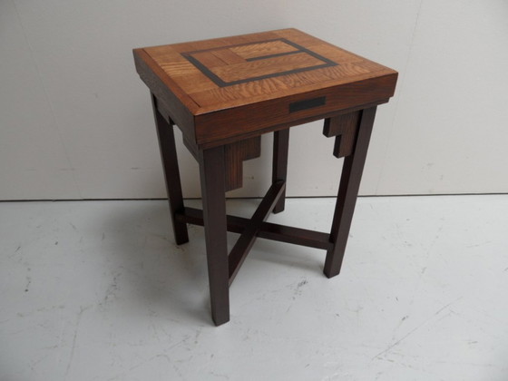 Amsterdam School Oak Side Table – Wood (photo 9 of 10)