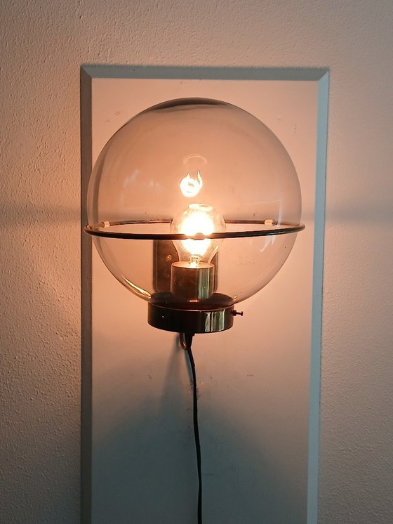 Image 1 of Basket Teardrop Wall Lamp - 1960s Vintage