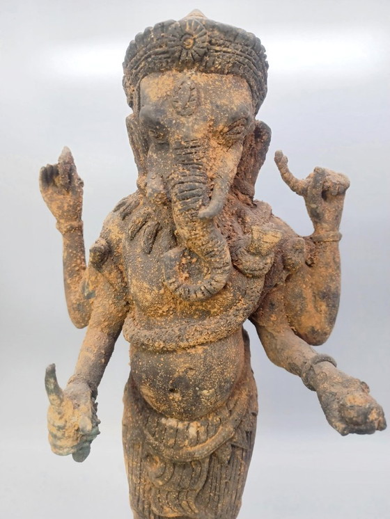 Image 1 of Magnifique statue ancienne en bronze représentant Ganesh