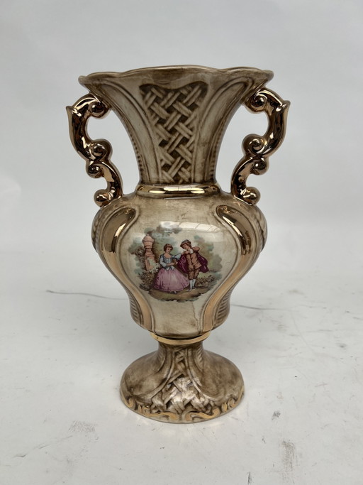 Antique Italian three-piece vase set, 20th century