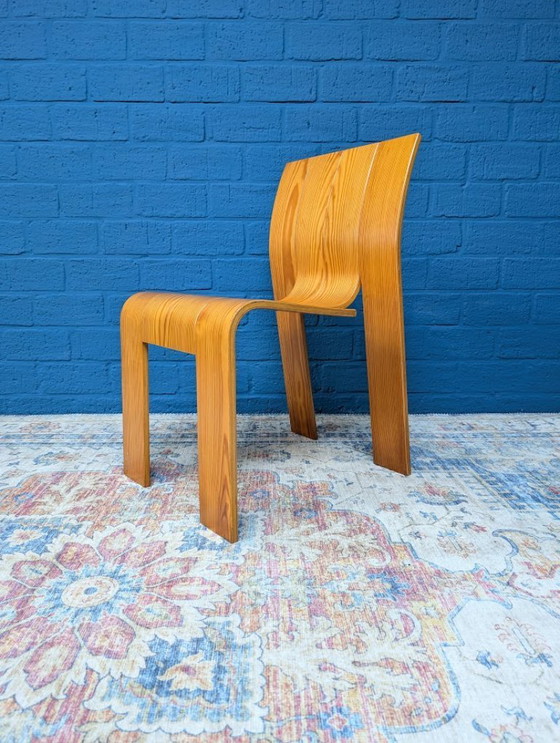 Image 1 of 4x Chaises à bandes vintage, Gijs Bakker pour Castelijn, 1970