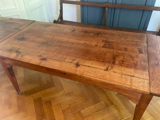Tavolo da fattoria allungabile Tavolo da pranzo antico francese XIX secolo – Tavoli da pranzo, Legno (photo 6 of 25)