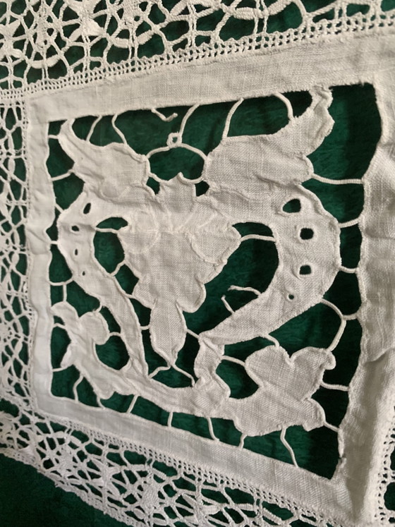 Antique Lace Frieze, Cut Stitch, Exceptional Bestiary 18th/19th Century – Wall decoration, Other (photo 9 of 15)