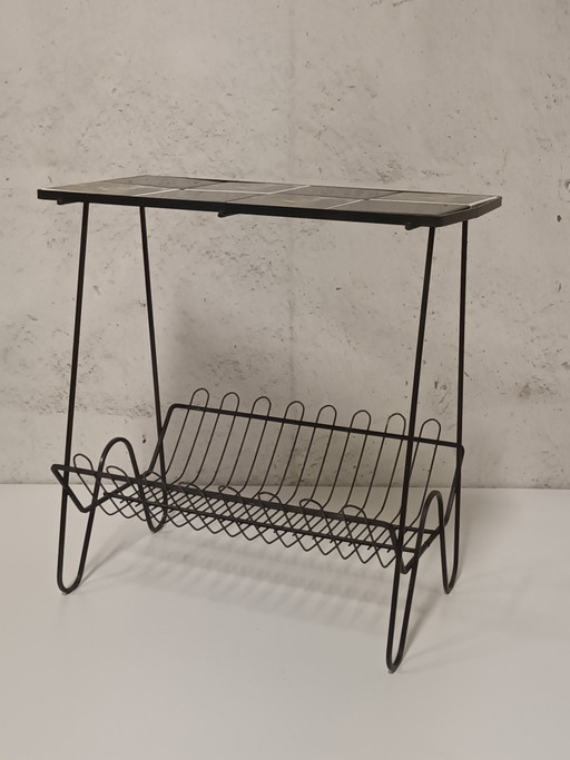 Side Table With Ceramic Tiles – plantentafel, Metal (photo 2 of 7)