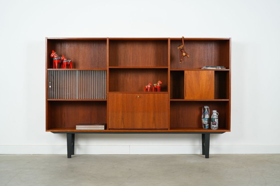 Image 1 of Teak bookcase, Danish design, 1970s, production: Denmark