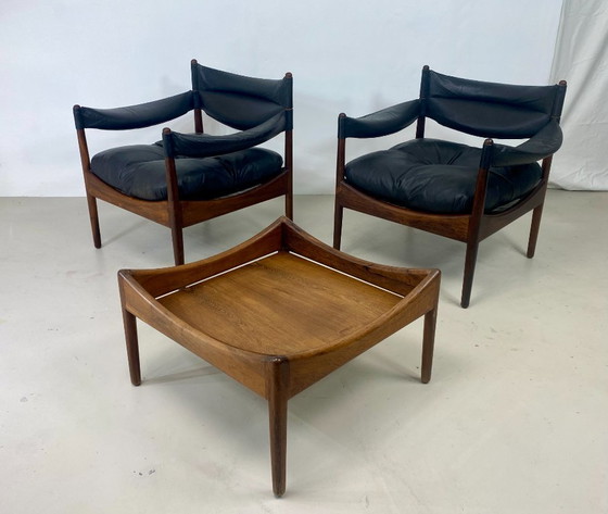 Image 1 of Couchtisch aus den 60er Jahren, aus Palisander – Design Kristian Vedel für Søren Willadsen.