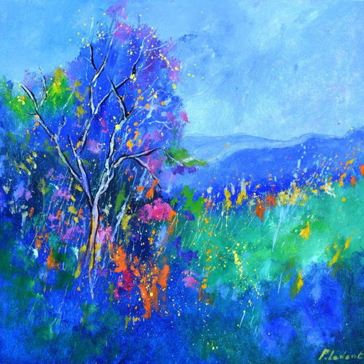Blaue Wiese