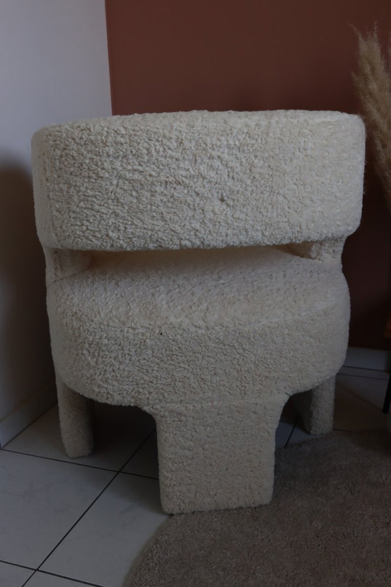 Image 1 of 2x Fauteuil witte schapenvacht 