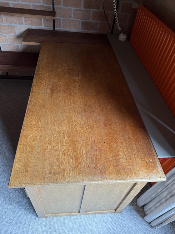 Image 1 of Scrivania da banchiere in quercia