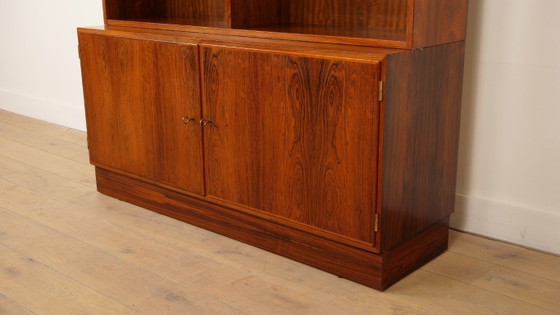 Image 1 of Buffet haut vintage | Bibliothèque | Armoire à disques | Palissandre | Hundevad pour Omann Jun
