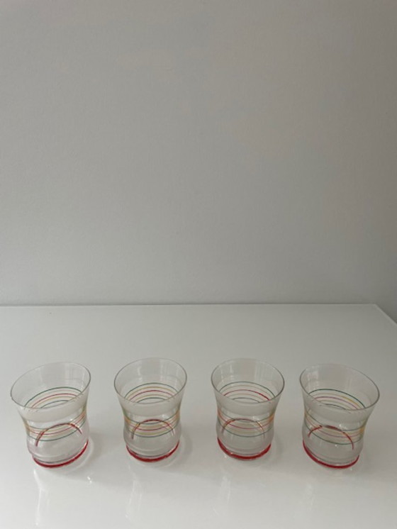 Image 1 of Art Deco likeurset: karaf met 4 glazen (1930)