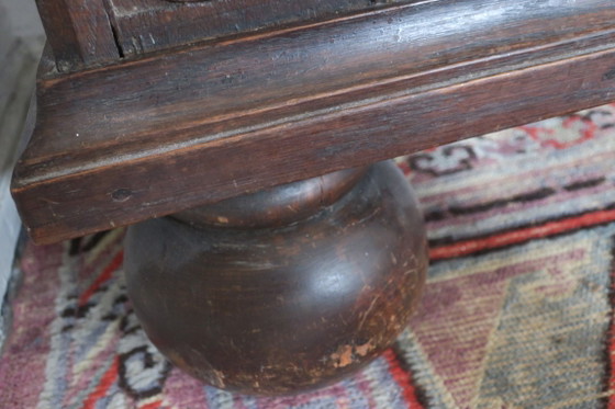 Image 1 of Antique Carved Oak Farmhouse Wardrobe, 1780