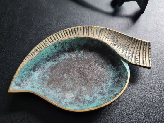 Image 1 of Fire extinguisher with ashtray, probably by Walter Bosse, bronze bird