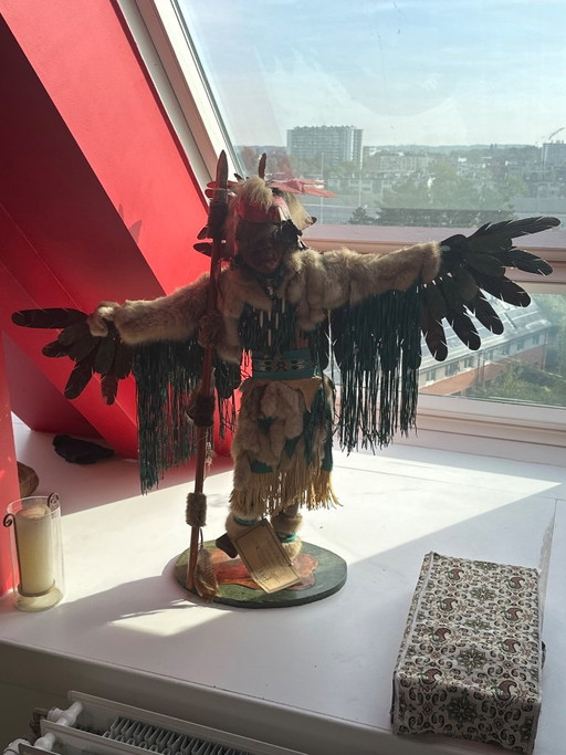 K. Bird Studios Limited Edition Native-Style Mixed Media Eagle Sculpture #16/75